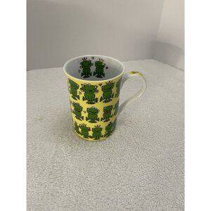 Konnitz Porcelain Coffee Tea Cup Mug Multiple Frogs, 8 oz., 4” Tall